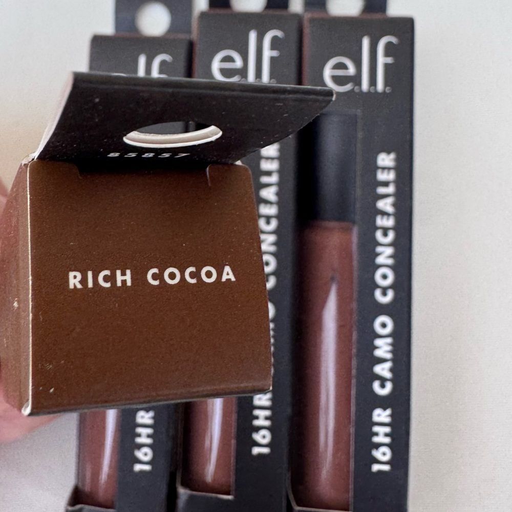 Lot of 4) e.l.f. 16HR Camo Concealer Matte Rich Cocoa 0.2 Fl Oz NWT